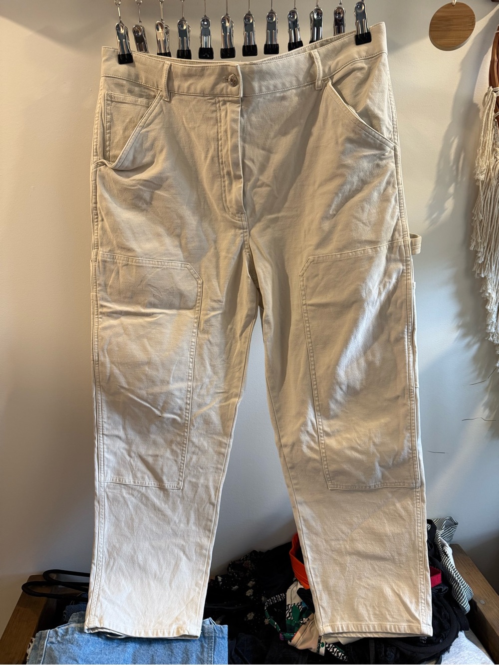 Wilfred free Cream Workwear Carpenter Pants